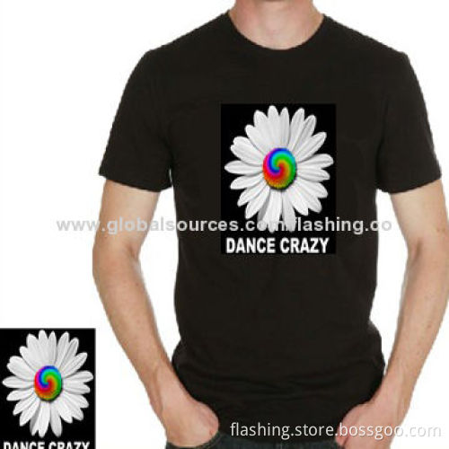Hot Sale Custom LED T-shirt, Used for Night Cubs